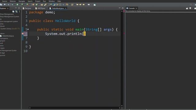 Hello World Program in eclipse using Java смотреть онлайн