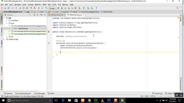 Android MySQL Database Tutorial 6 How to create the Login Interface in the Android YouTube смотреть онлайн