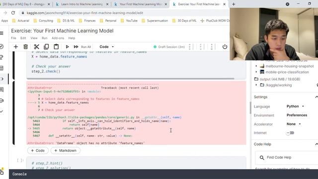 Day 9 - Your First Machine Learning Model & Model Validation (Intro to ML Lessons 3 & 4) смотреть онлайн