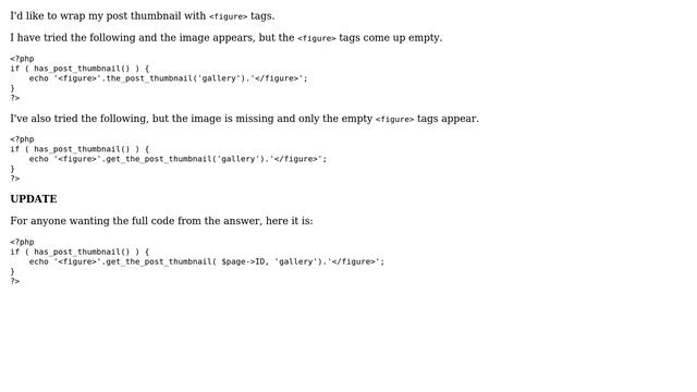 Wordpress: Wrap post thumbnail with ＜figure＞ (2 Solutions!!) смотреть онлайн