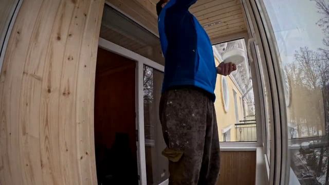 Отделка балкона евровагонкой из сосны сорта А смотреть онлайн