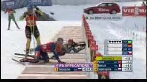 2012 2013 Биатлон КМ 2 этап Женщины Эстафета 4х6 км УТ 1