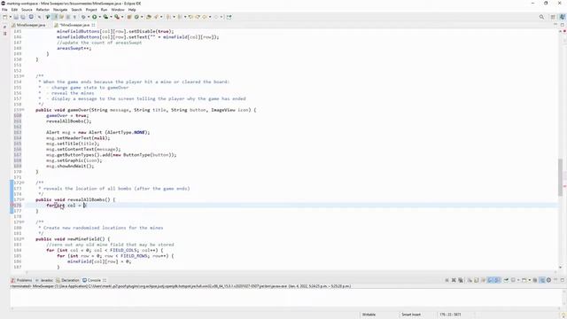 Implementing the Game Over Method смотреть онлайн