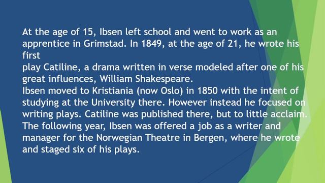 Henrik Ibsen, The Writer of A Doll's House смотреть онлайн
