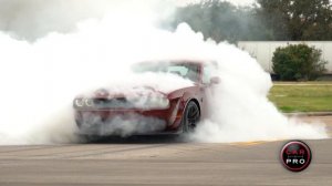 2019 Dodge Challenger Hellcat Redeye Burnout Smoke In Cabin