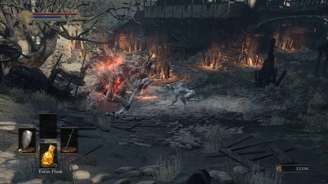 Dark Souls 3 - Fire Demon vs Outrider Knight смотреть онлайн