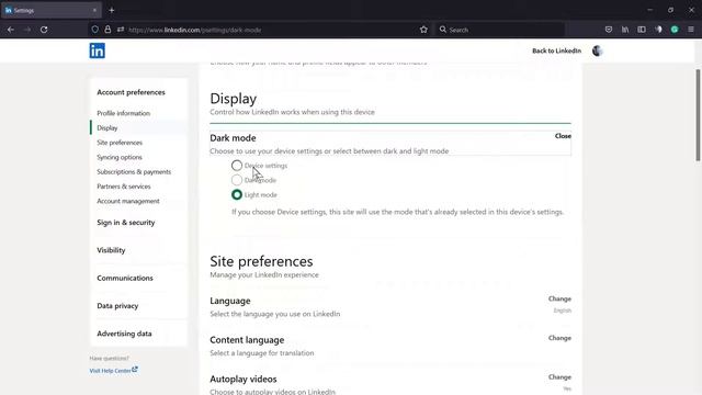 How To Enable Dark Mode In LinkedIn? Activate LinkedIn Night Mode Tutorial смотреть онлайн