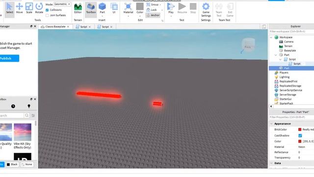 Script kill block for starter player I Roblox Studio I Part 2 смотреть онлайн