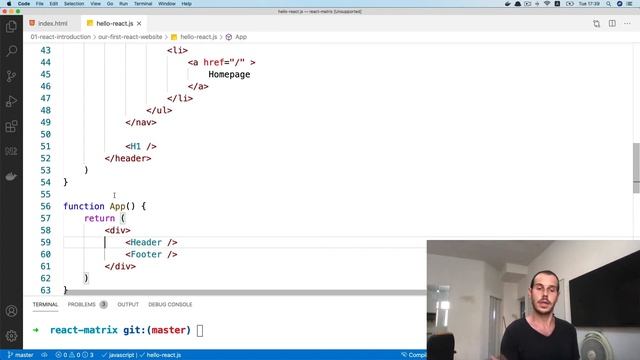 04 - ex react introduction - login page смотреть онлайн