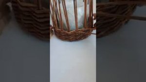 Плетем корзинку для лука, часть 1