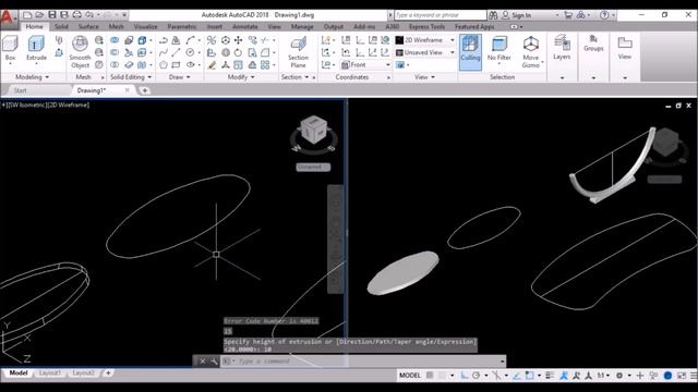 3D Modeling - Desk Table Tutorial - AutoCAD 2018 смотреть онлайн
