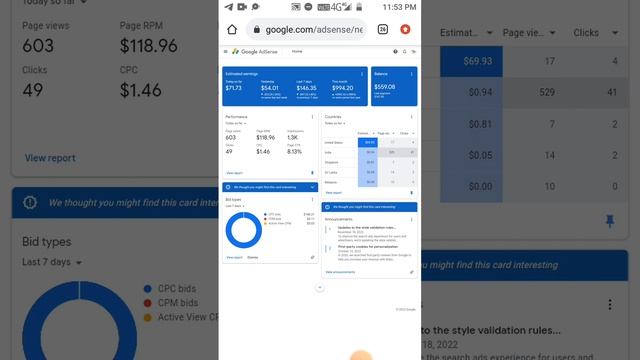 AdSense Loading Self Click Free Method CPC $1.46 || $100 for day Google AdSense loading Trick 2023 смотреть онлайн