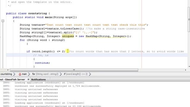 Count Repeated Words in a paragraph using Java смотреть онлайн