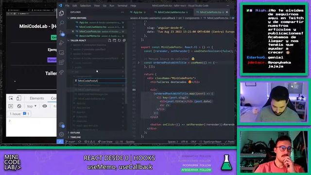 REACT DESDE 0 [TALLER - 4] - HOOKS USEMEMO & USECALLBACK смотреть онлайн