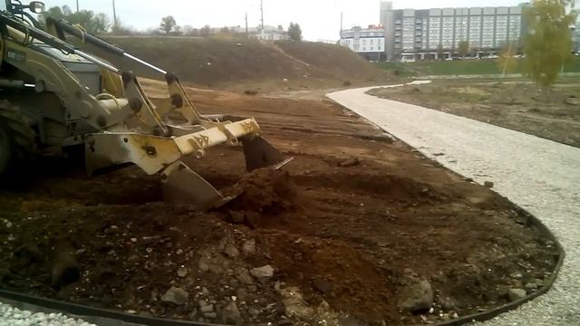 Планировка грунта на тракторе смотреть онлайн