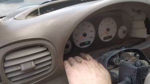 ремонт Додж Караван - приборная панель - показания топлива