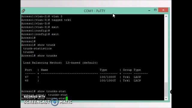 Configurar Etherchannel HP 2530 смотреть онлайн