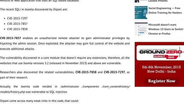 Update Your Joomla CMS Now with 3.4.5 Release! Critical SQL Vulnerability on Joomla Has Found! смотреть онлайн