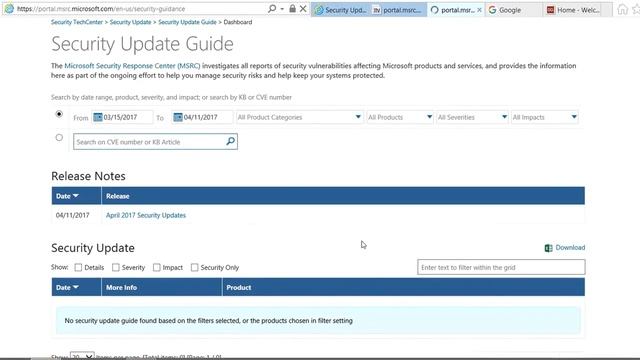 Microsoft security Bulletin APR 2017 new format смотреть онлайн