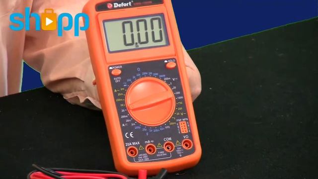DEFORT DMM 100N Multimeter Demonstratie Video