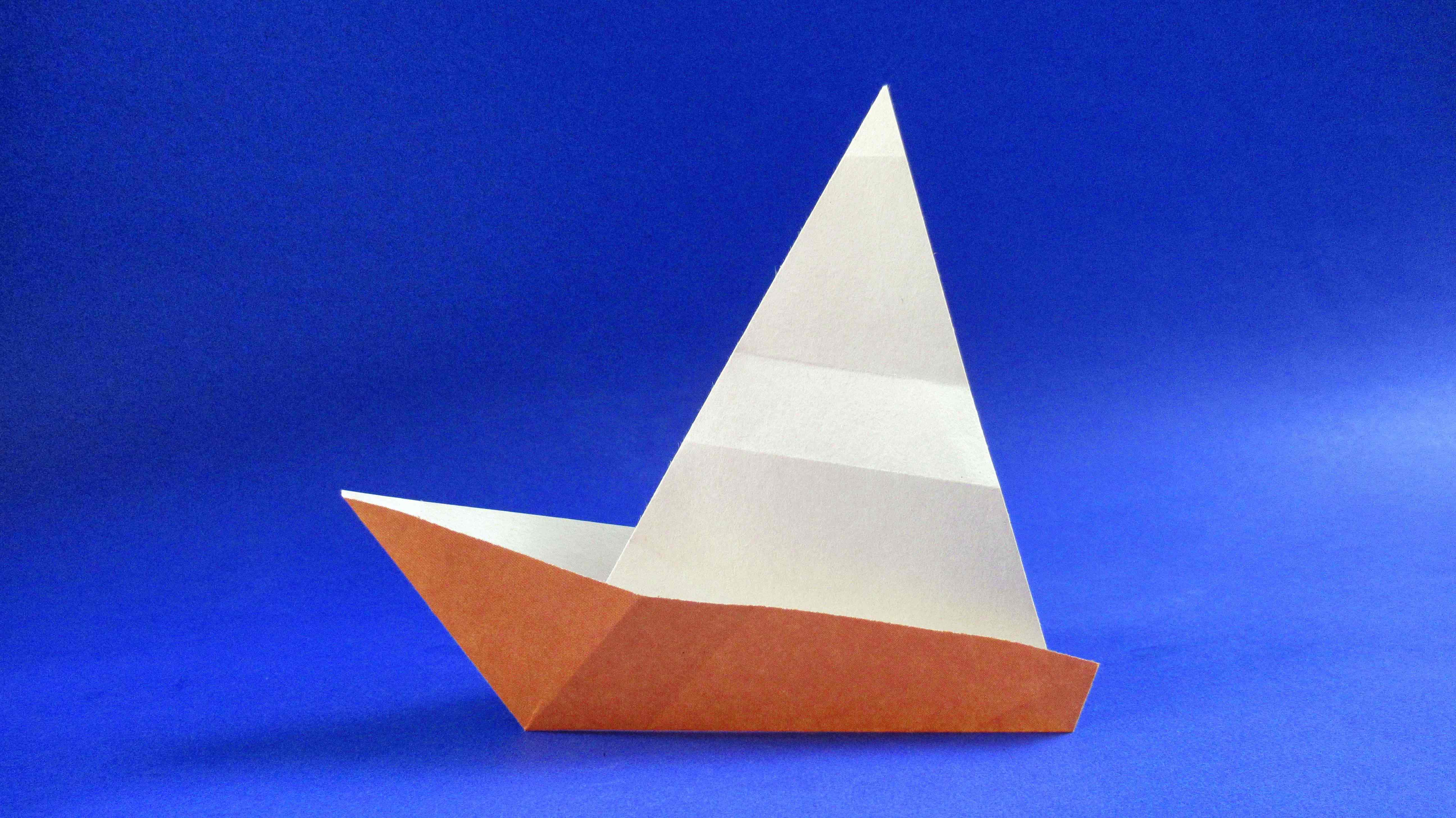 Оригами парусник из бумаги. Простые оригами смотреть онлайн