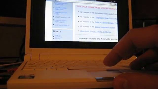 Win XP op  EEE PC 4G testje met FL3 track