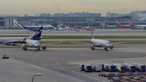 Перрон терминала С Шереметьево летом