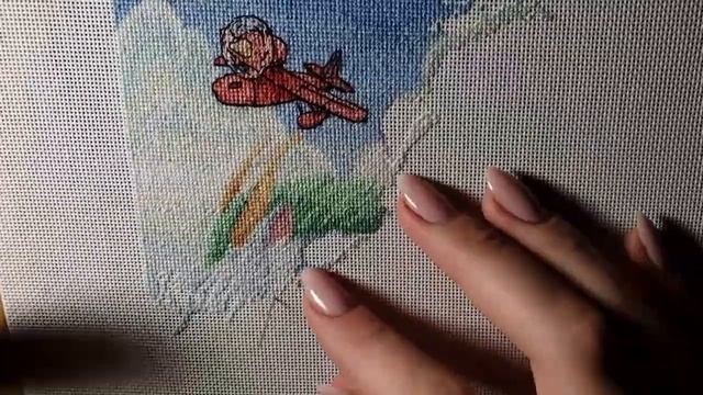 Волшебные миры Миядзаки. Живой процесс вышивки. 1/4 работы. (0-25%). Как это было смотреть онлайн