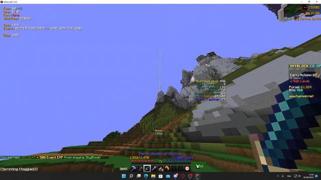 INSANE DIANA MERHOD griffin burrows waypoints (5 times faster) HYPIXEL SKYBLOCK смотреть онлайн