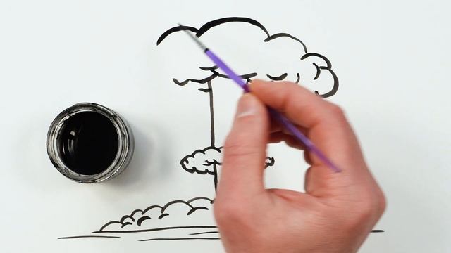 How to Draw Nuclear Explosion | Ink Drawing tutorial смотреть онлайн