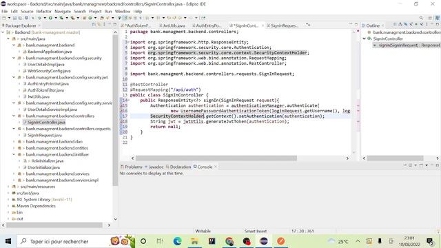 4# Spring Security & JWT Partie 2 (Java 11 & Angular 14) смотреть онлайн