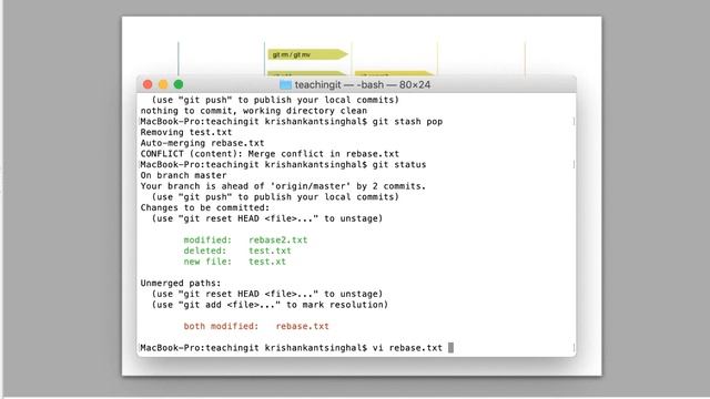 Git Stash Pop , Apply and List смотреть онлайн
