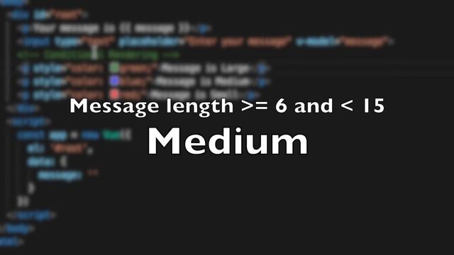 VueJs Basics: Conditional Rendering смотреть онлайн