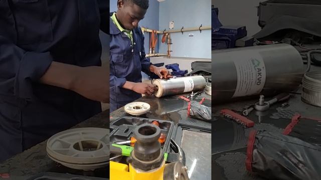 Submersible pump (bottom suction pump) assembling смотреть онлайн