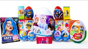 БОЛЬШЕ 15 Сюрпризов - МИКС Холодное Сердце СКРЕПЫШИ 4 Тату 44 КОТЕНКА Мстители LOL ПРИНЦЕССЫ