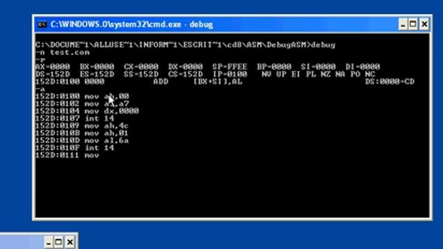 COM1 PORT ASSEMBLER DEBUG + PROTEUS смотреть онлайн