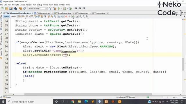 Simple Register in JavaFX part 3/3 смотреть онлайн