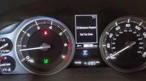 2016 - 2021 Toyota Land Cruiser How to Reset the Oil Maintenance Required Light.