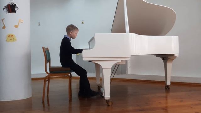 Зайцев Константин, 8 лет, М.Дворжак Джазовый этюд N15 смотреть онлайн