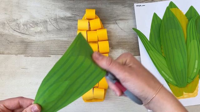 Объёмная аппликация из бумаги овощи, Кукуруза из бумаги своими руками, поделка, летние поделки детя смотреть онлайн