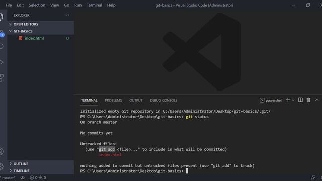 Git Commands: Status, init, add, commit, config смотреть онлайн