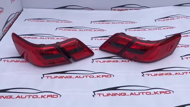 Стоп-сигналы Toyota Camry 40 с 06 по 11 год красно-чёрные смотреть онлайн