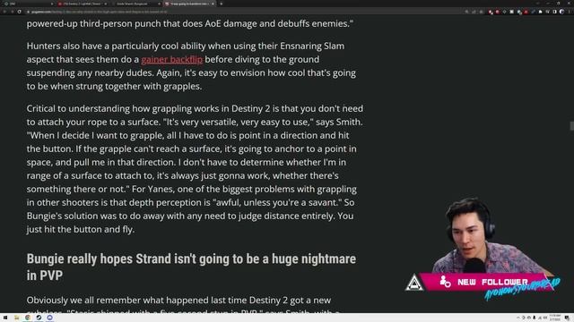 Grapple Details, Super Changes & 2023 Updates (Strand Interview) | Destiny 2 Lightfall News смотреть онлайн