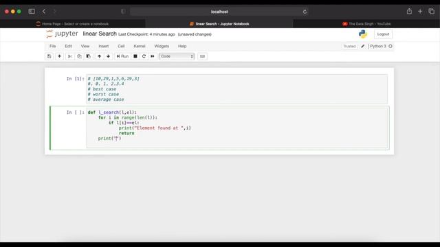 Linear Search Algorithm | Time complexity Analysis Linear Search | Linear Search in Python смотреть онлайн