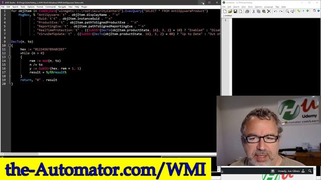 Windows Management Instrumentation (WMI) and AutoHotkey смотреть онлайн