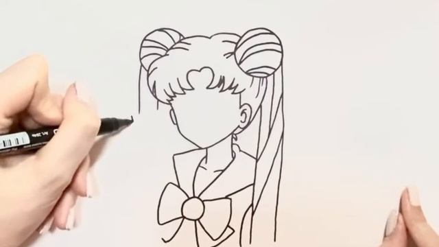 Как нарисовать Сейлор Мун смотреть онлайн