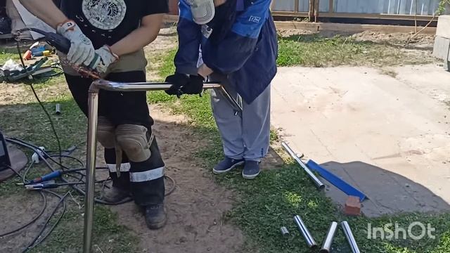 варим перила из нержавейки и лавочку смотреть онлайн