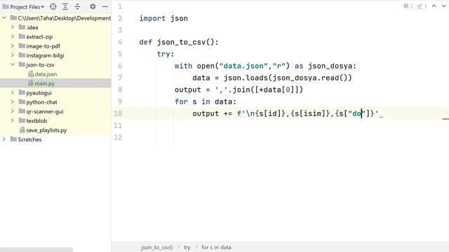 JSON dosyalarını CSV dönüştürme - Python ile Basit Projeler смотреть онлайн