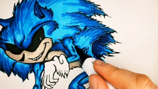 Evil Sonic the Hedgehog Coloring Sonic exe смотреть онлайн