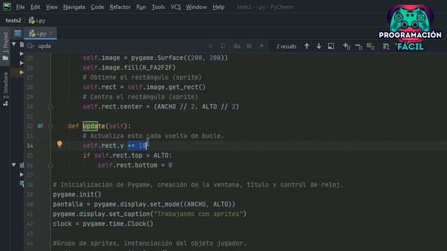 Creación y movimiento de SPRITES - Pygame de cero - Capítulo 7 смотреть онлайн
